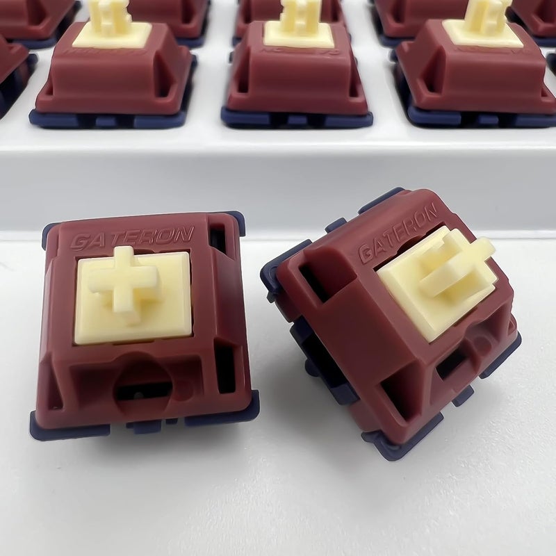 GUYEKS Gateron Quinn Keyboard Switches,Tactile 5-Pin Factory Pre-lubed 59gf Switches Suitable for MX Mechanical Gaming Keyboards(90PCS) - Image 3